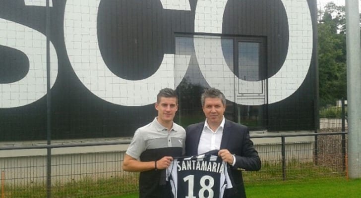 Батист Сантамария на презентации / angers-sco.fr