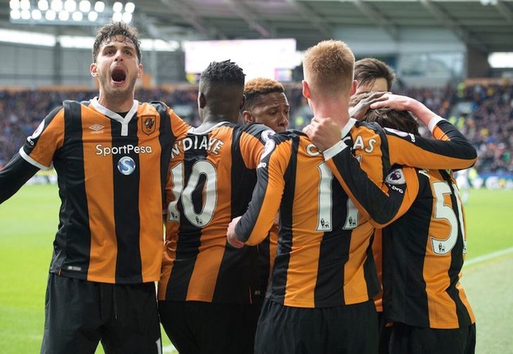 Радость игроков "Халл Сити", hullcitytigers.com