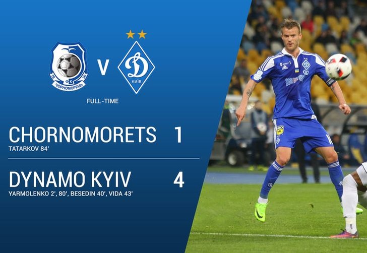 Андрей Ярмоленко поучаствовал во всех голевых атаках "Динамо", fcdynamo.kiev.ua