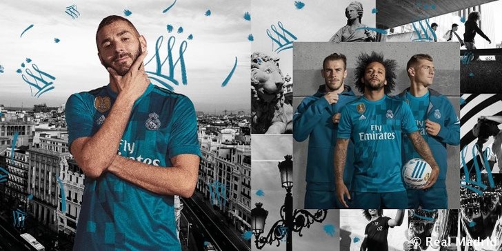 Резервный комплект формы "Мадрида" на сезон 2017/18, realmadrid.com